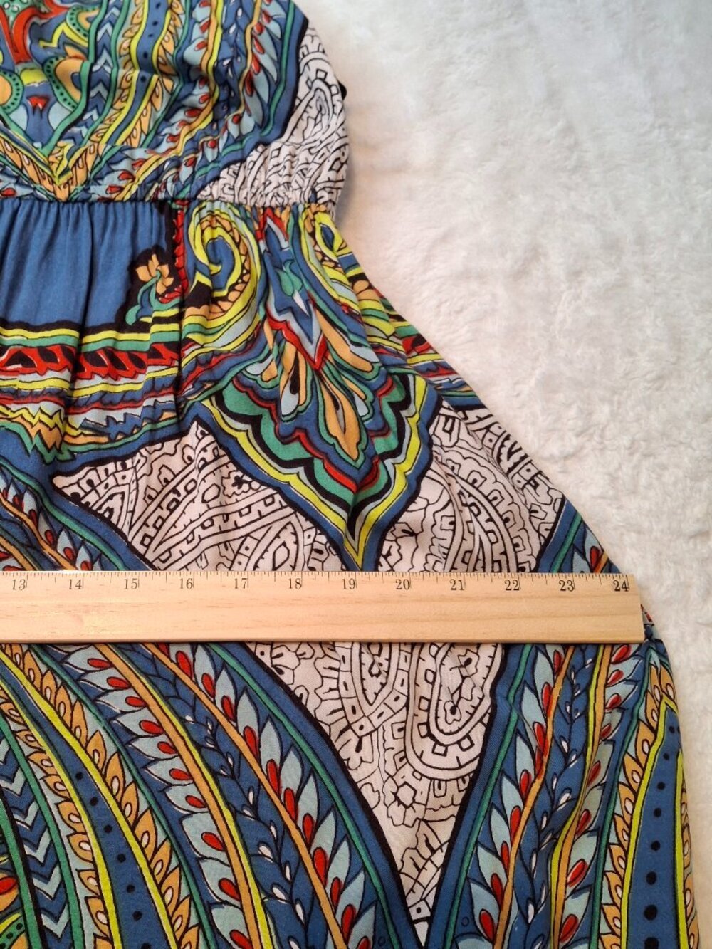 Angie Maxi Dress Sz M Strappy Colorful Boho Festival Sundress Hippie - Picture 13 of 13